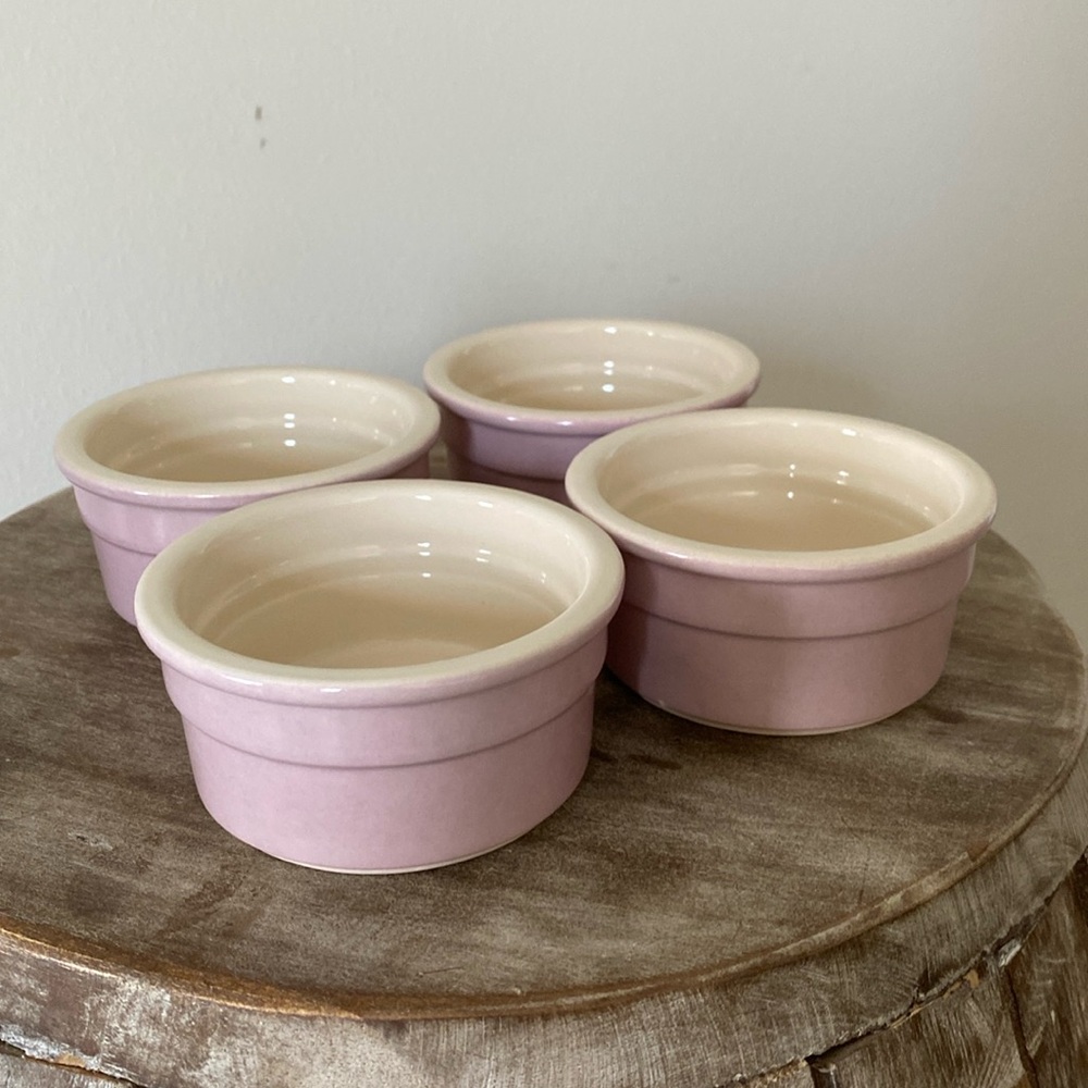 Pink Ceramic Ramekin Set - 4 Pack